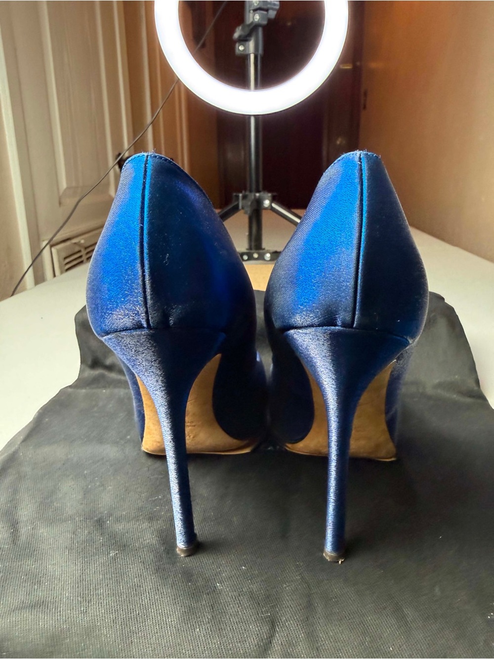 $695 Giuseppe Zanotti Design Woman Pump Stilletto Royal Blue Sz 35.5 / US 5.5 - Picture 3 of 14